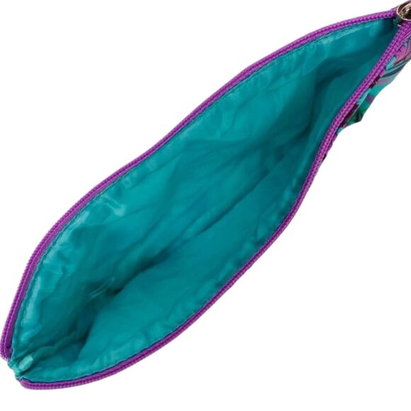 Clinique Cosmetic Make-up Toiletries Travel Pouch Case Zip Bag Retro Floral 3 pc - Picture 4 of 16